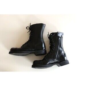 Corcoran Jump Boots 995 Mens Size 6 W Field Combat Black Leather Side Zip USA